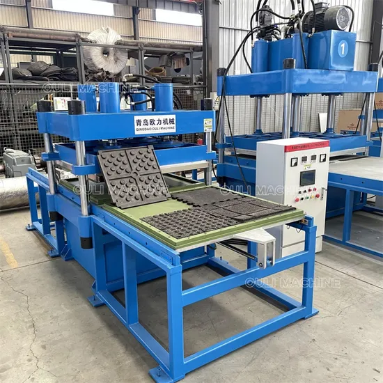 Customized Rubber Powder Recycling Floor Tile Making Machine Mat Heating Vulcanizing Press